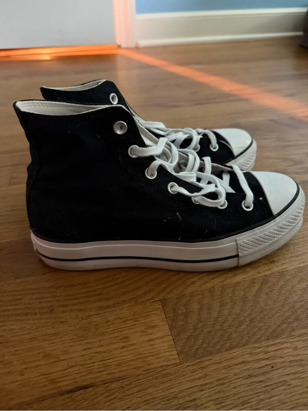 Converse Kids Black and White High-Top Sneakers